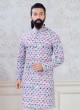 Geometric Print Kurta Pajama For Men