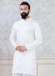 Peshawari Style White Kurta Pajama For Men