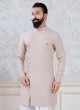 Pink Dhoti Style Indowestern For Men