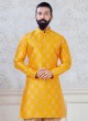 Festive Wear Yellow Indowestern For Men