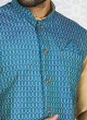 Poly Silk Nehru Jacket Set For Wedding