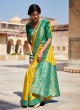 Mustard Yellow Banarasi Silk Saree