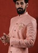 Sequins Work Wedding Wear Indowestern For Men