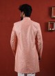 Sequins Work Wedding Wear Indowestern For Men