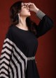 Black Designer Kaftan Style Gown