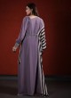 Lavender Designer Kaftan Style Gown