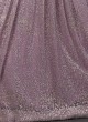 Lavender Net Glitter Zari Work Gown