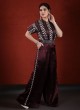 Maroon Designer Jumpsuit for Women