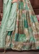 Multi-colored Floor Length Printed Anarkali Suit