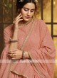 georgette Peach Color Lehenga Choli