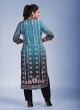 Attractive Black And Sky Blue Kurti