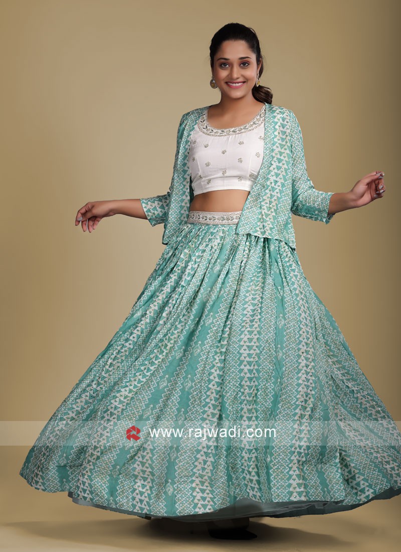 Buy Net Party Wear Lehenga Choli With Jacket In Mauve Color Online -  LLCV01722 | Andaaz Fashion