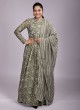 Olive Green Designer Gown For Women