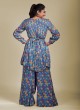 Crepe Silk Floral Printed Palazzo Suit