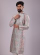 Pista Green Readymade Kurta Pajama In Art Silk