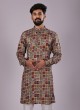 Digital Printed Festive Wear Kurta Pajama For Men