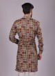 Digital Printed Festive Wear Kurta Pajama For Men