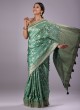 Light Green Designer Banarasi Silk Saree