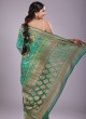 Green Classic Woven Wedding Saree For Women