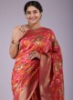 Wedding Wear Chiffon Woven Saree