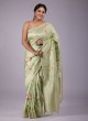 Pista Green Traditional Banarasi Silk Saree
