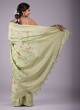 Pista Green Traditional Banarasi Silk Saree