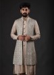 Designer Thread Work Nehru Jacket Set