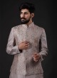 Thread Work Nehru Jacket Set For Wedding