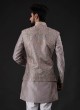 Thread Work Nehru Jacket Set For Wedding