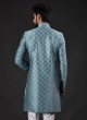 Sea Green Color Indowestern For Men