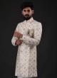 Thread Work Mens Indowestern Set For Wedding