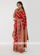 Banarasi Silk Red Saree