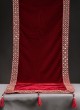 Groom Wear Safa And Dupatta In Maroon Color