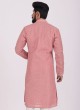 Dazzling Readymade Onion Pink Kurta Pajama