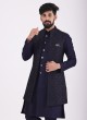 Sequins Work Art Silk Nehru Jacket Set For Men