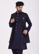 Sequins Work Art Silk Nehru Jacket Set For Men