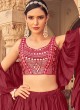 Maroon Designer Wedding Wear Lehenga Choli