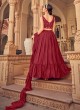 Maroon Designer Wedding Wear Lehenga Choli