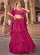 Pink Wedding Wear Designer Lehenga Choli