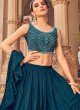 Blue Designer Lehenga with Embroidered Choli