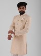 Mens Indowestern In Art Silk With Thread Work