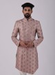 Onion Pink And Off White Color Indowestern For Men