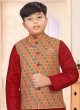 Jute Silk Readymade Nehru Jacket Set