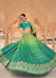 Shaded Yellowish Green Art Silk Lehenga Choli