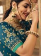 Peacock Blue and Green Designer Art Silk Lehenga Choli