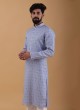 Sky Blue Kurta Pajama For Wedding