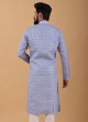 Sky Blue Kurta Pajama For Wedding