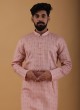 Silk Peach Color Kurta Pajama