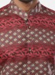 Printed Maroon Color Kurta Pajama