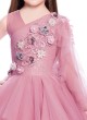 Beautiful Pink Color Layered Gown